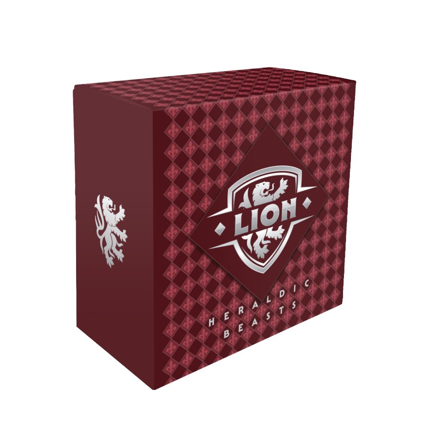 Silver Lion 1 oz PP - Heraldic Beasts 2025 in the original box
