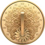 Silber The Gilded Sundial 1 oz - Royal Canadian Mint Front of the Silber The Gilded Sundial 1 oz - Royal Canadian Mint