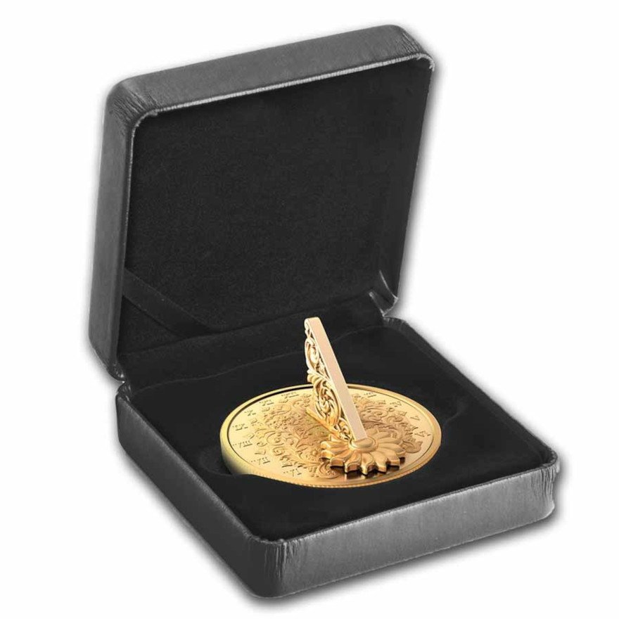 Silber The Gilded Sundial 1 oz - Royal Canadian Mint in the original case