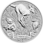 Front of the Platin The Perth Mint's 125th Anniversary 1 oz