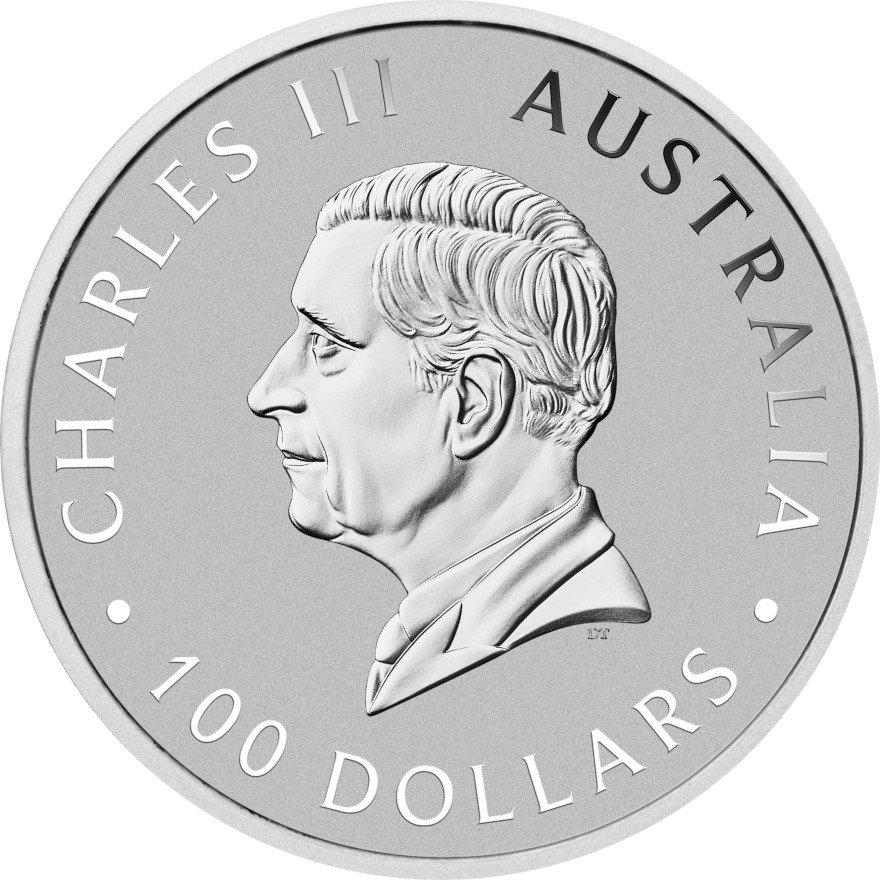 Back of the Platin The Perth Mint's 125th Anniversary 1 oz