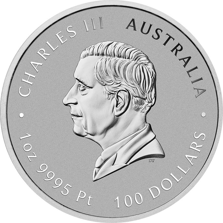 Back of the Platinum Lunar III 1 oz - Horse 2026