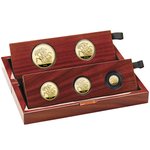 Gold Sovereign 5 Coin Set Proof 2026 in the original coin case