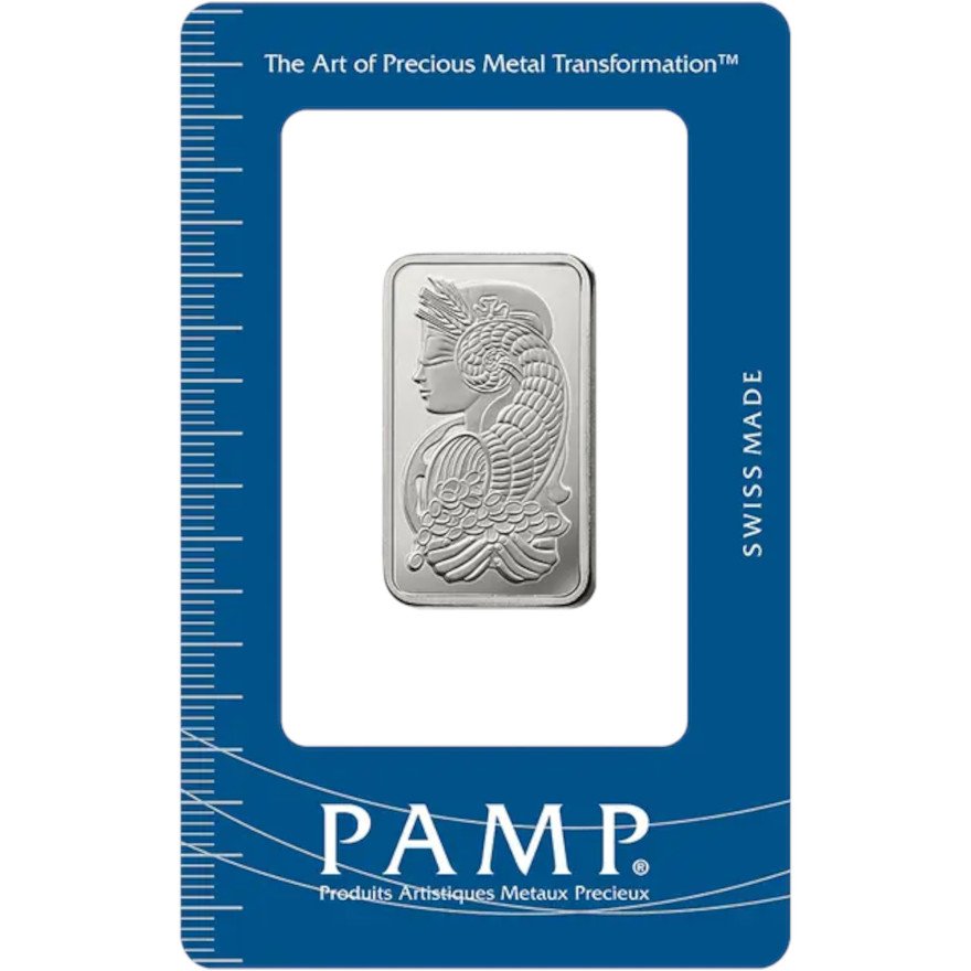 Front of silver bar 10 g - lbma