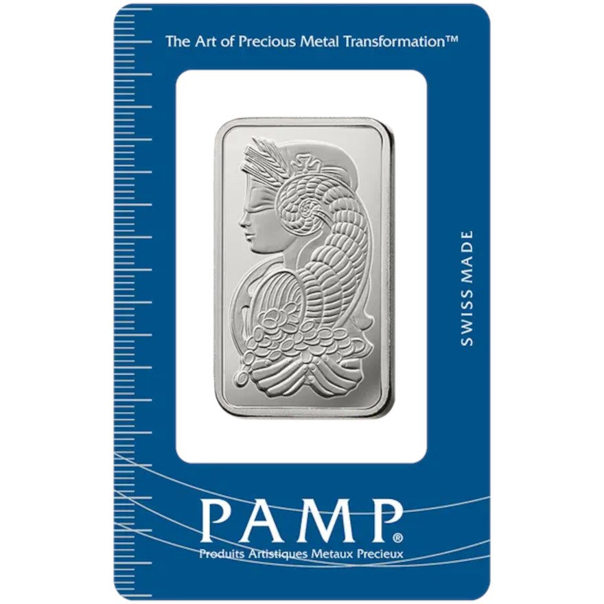 Front of silver bar 20 g - lbma