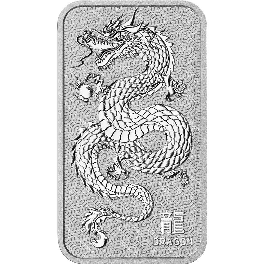 View 1: Silberbarren Lunar Drache 1 oz - Perth Mint