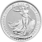 Front of Silver Britannia 1/4 oz - 2026