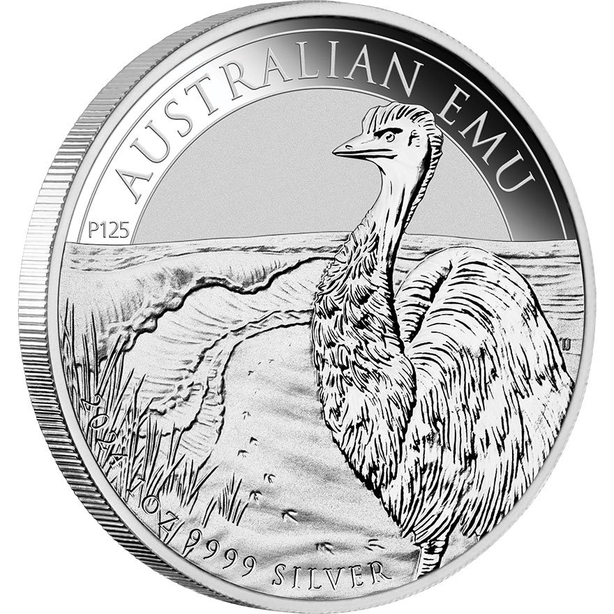 View 2: Silber Emu 1 oz - 2024