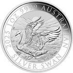Front of the Silver Swan 1 oz - 2025