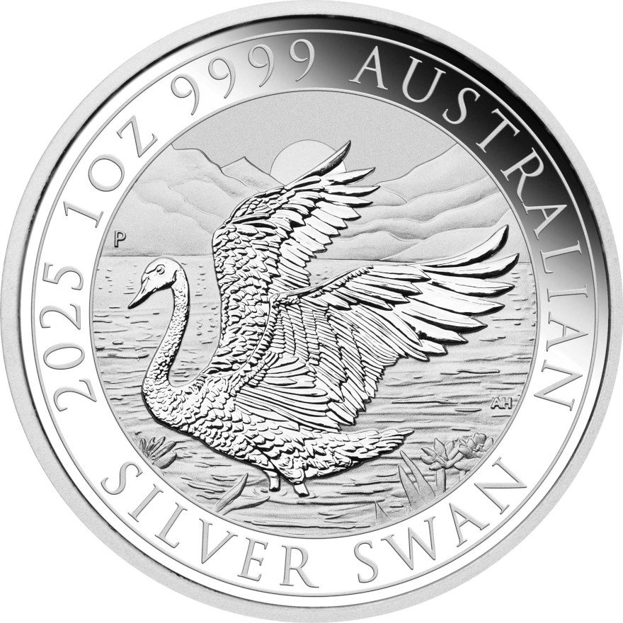 Front of the Silver Swan 1 oz - 2025