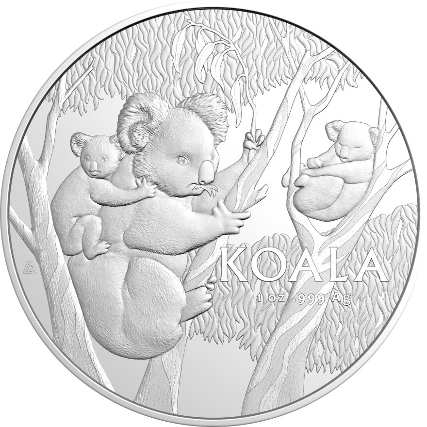 Front of Silver Koala 1 oz - RAM 2026
