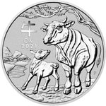 Front of Silver Lunar III Ox 1/2 oz 