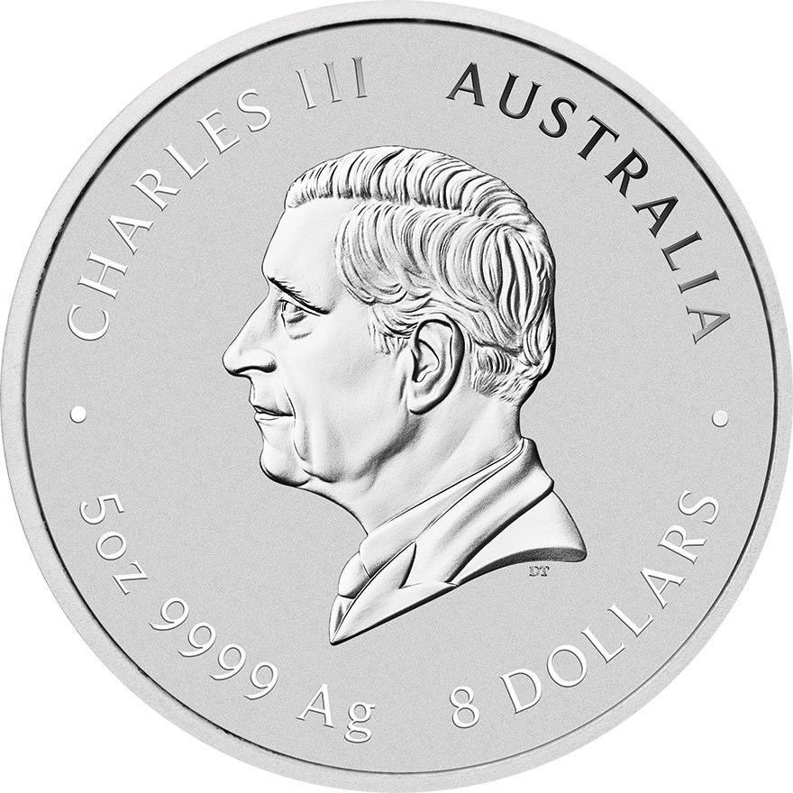 Back of the Silver Lunar III 5 oz - Snake 2025