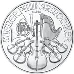 Front of the Silver Philharmonic 1 oz - 2026