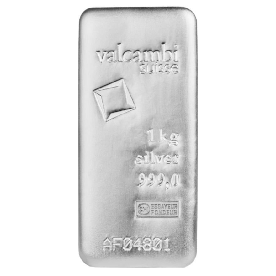 Front of the Silver bar 1000 g