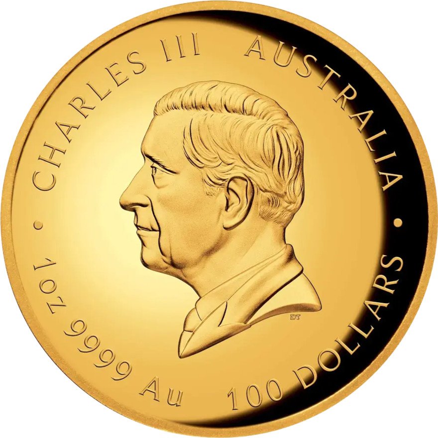 Back of Gold Lunar III Pferd 1 oz PP - High Relief 2026