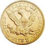 Front of the Liberty Head 5 Dollars - random years