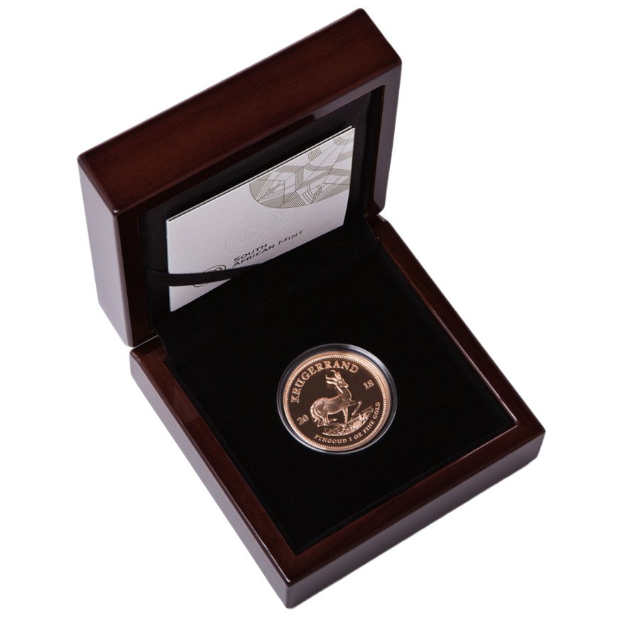 Case of the Gold Krugerrand 1 oz PF - 2018