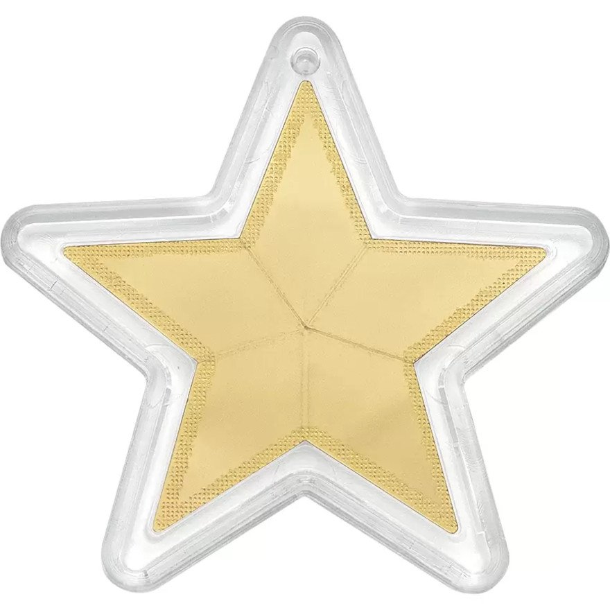 Front of the Gold CombiBar® 5 g - Valcambi Star