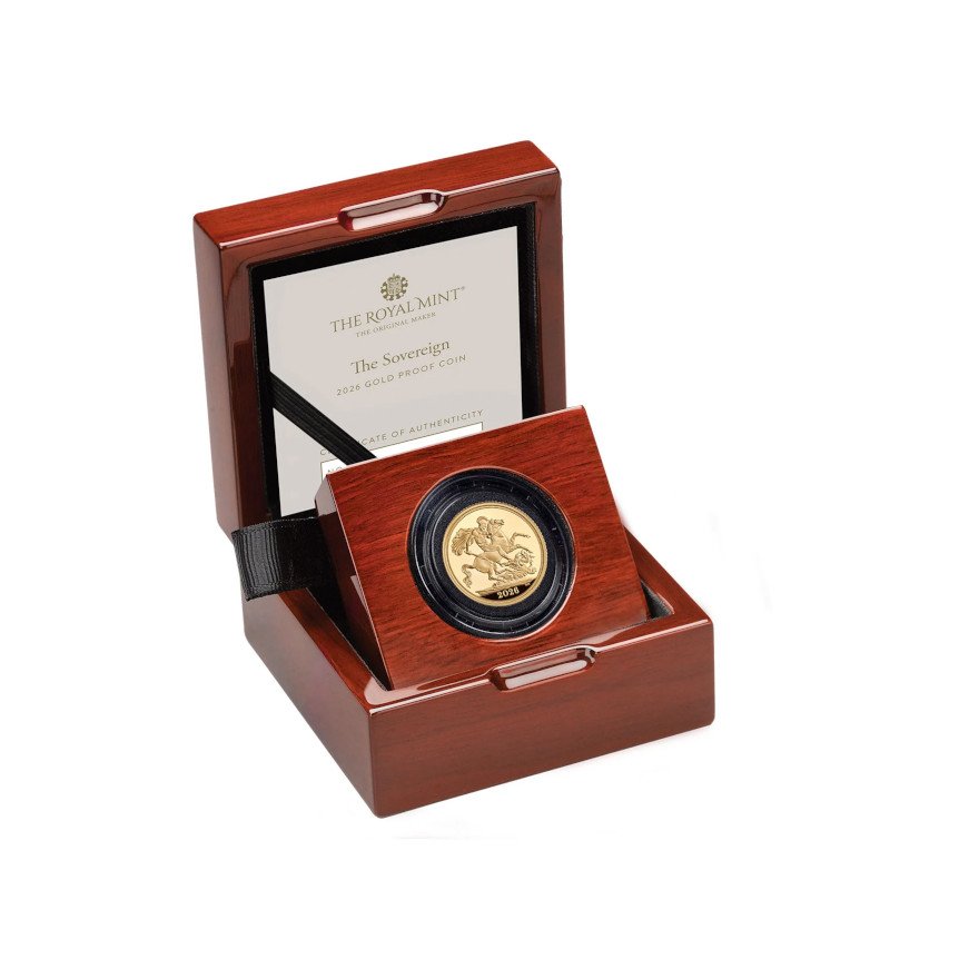 Gold Sovereign Proof - 2026 in original coin case