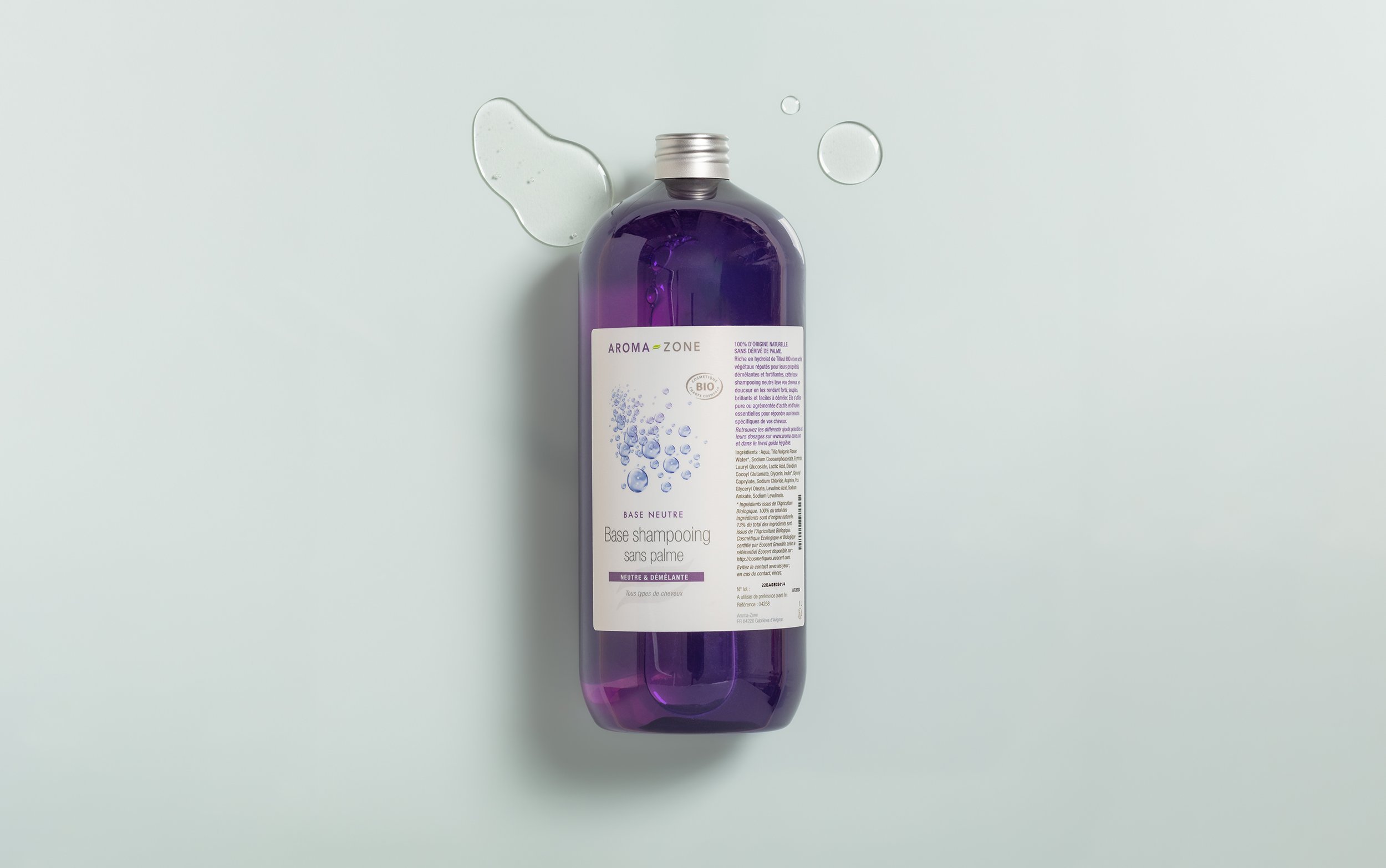 Base shampoing neutre sans palme