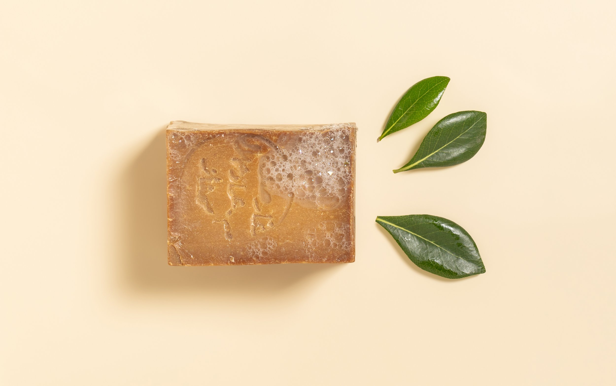 Lot De 2 Savons D'Alep - 25% Huile De Baies De Laurier - 180 G Chacun - Fabriqué En Syrie - Neuf