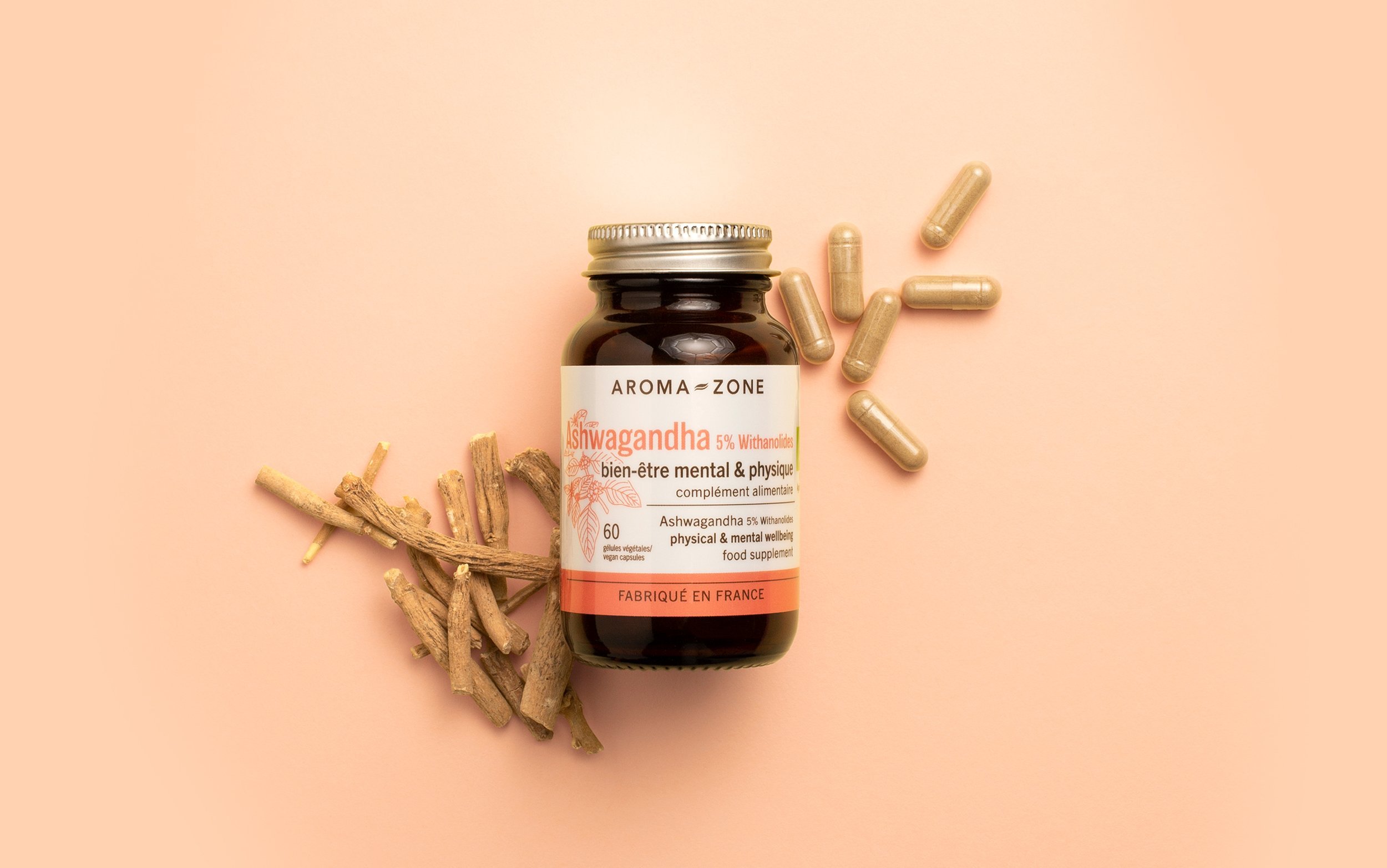 Complément alimentaire Ashwagandha BIO 60 gélules 