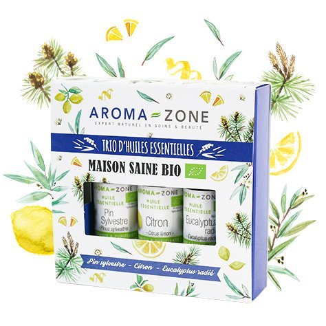 Bio Aroma お得な3種セット Organic Home Essential Oils Set - Aroma-Zone