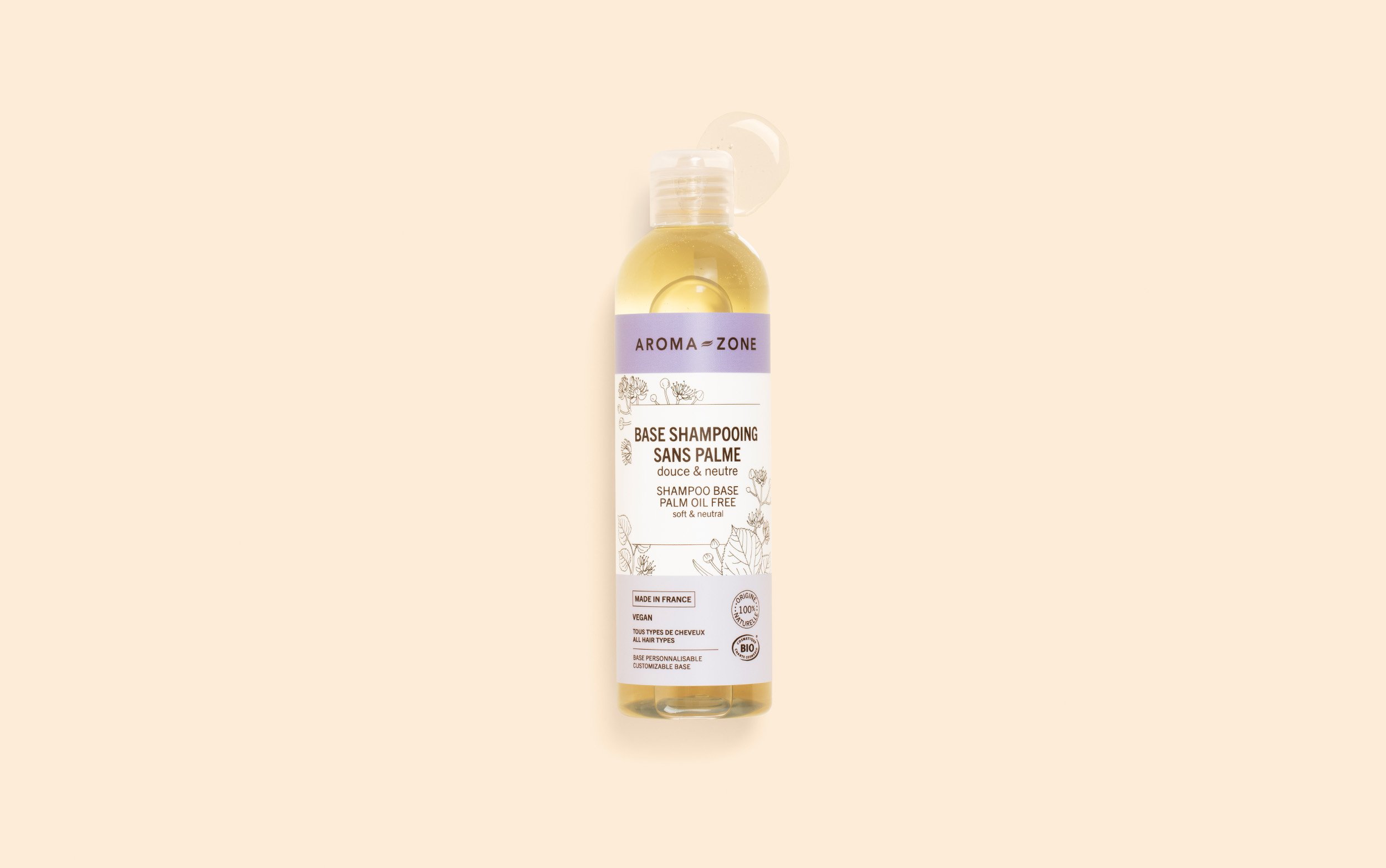 Base shampoing neutre sans palme