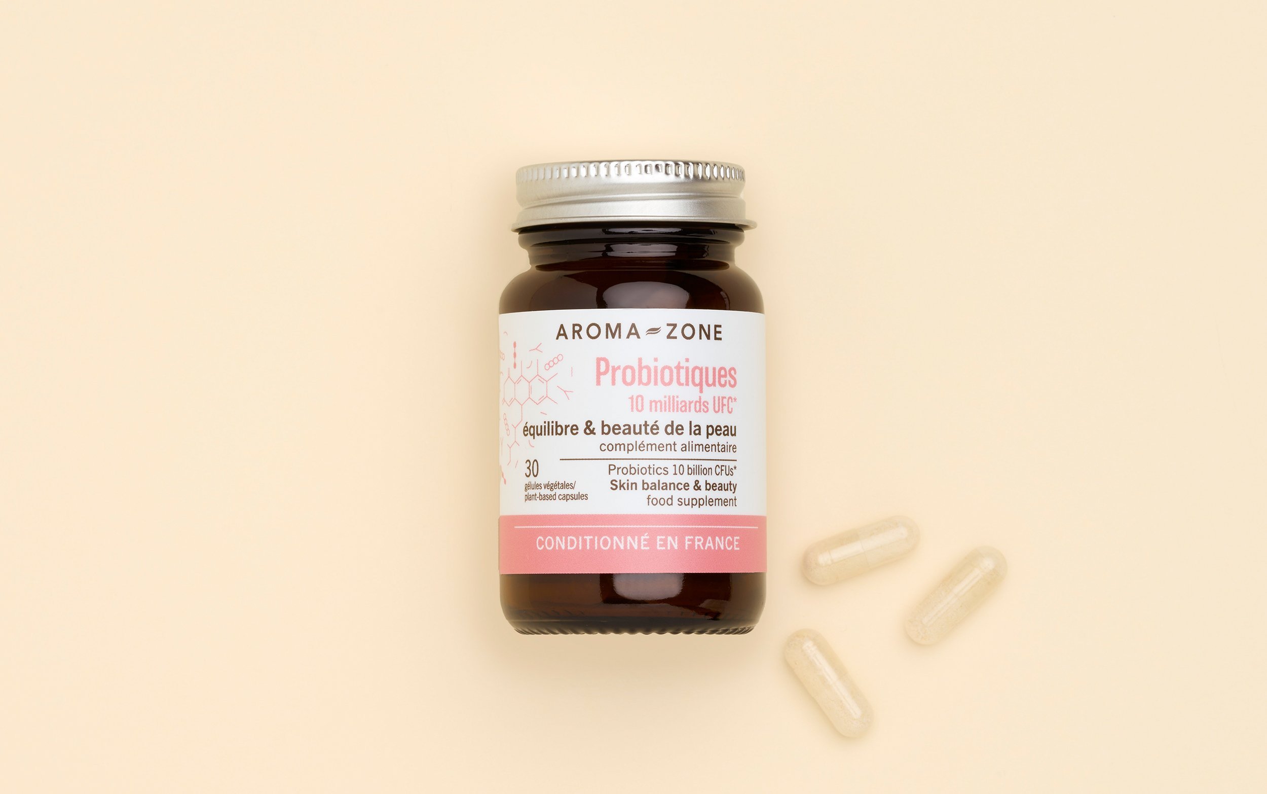 Probiotiques Équilibre & beauté de la peau - 30 gélules - Complément alimentaire