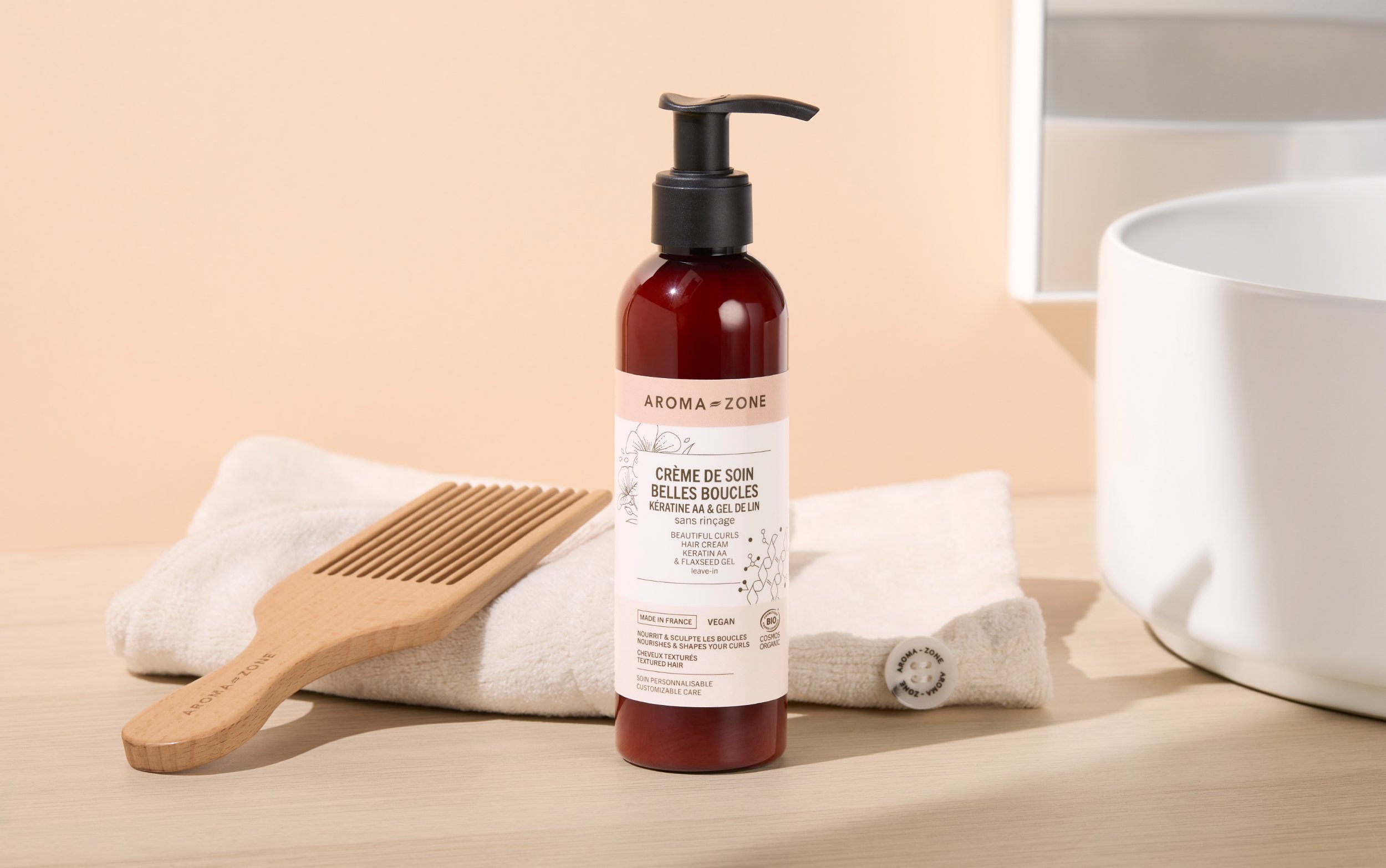 Hair curl cream: definition and shine - Aroma Zone
