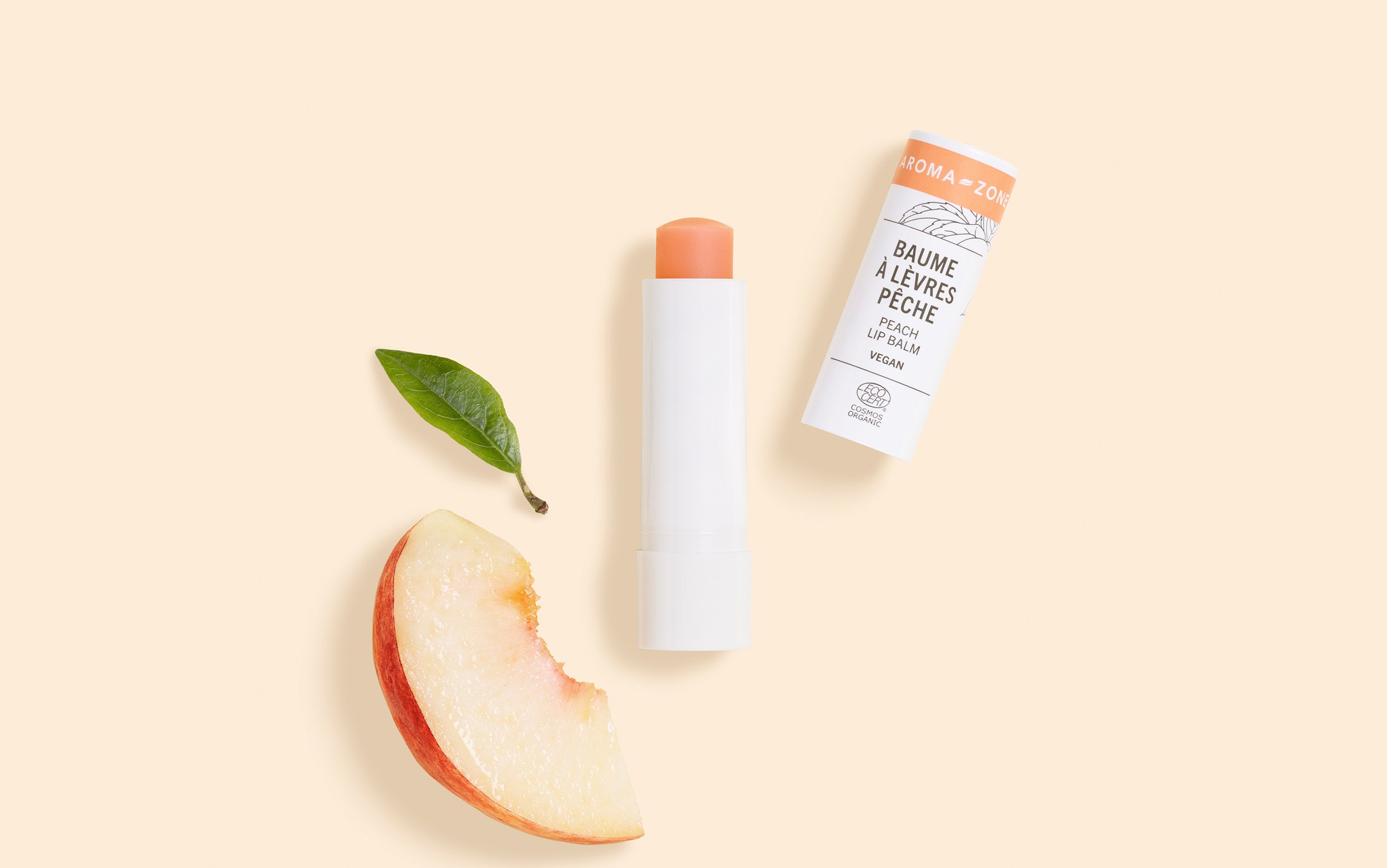 Baume à lèvres BIO Vegan Pêche