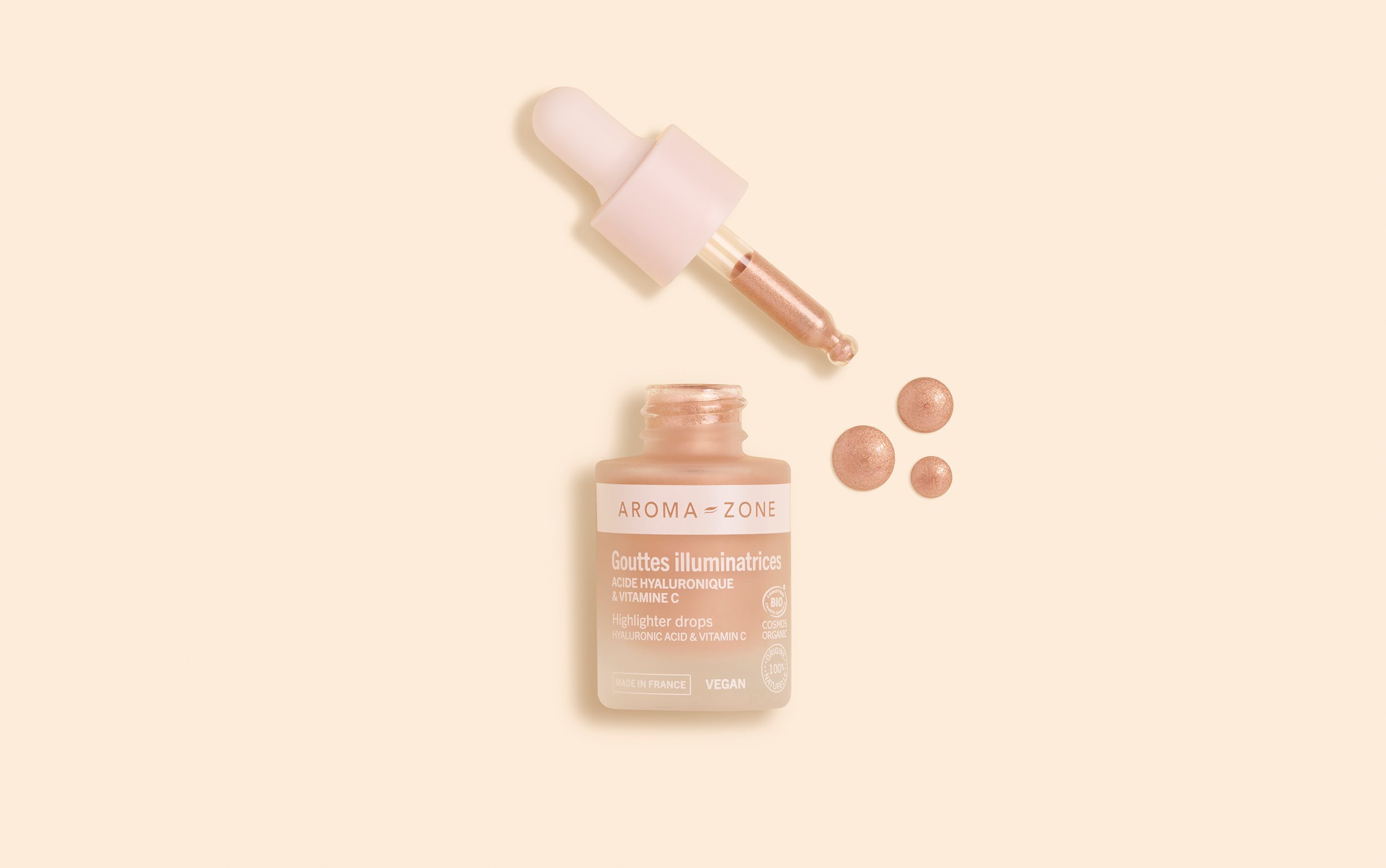 Gouttes illuminatrices Acide hyaluronique & Vitamine C