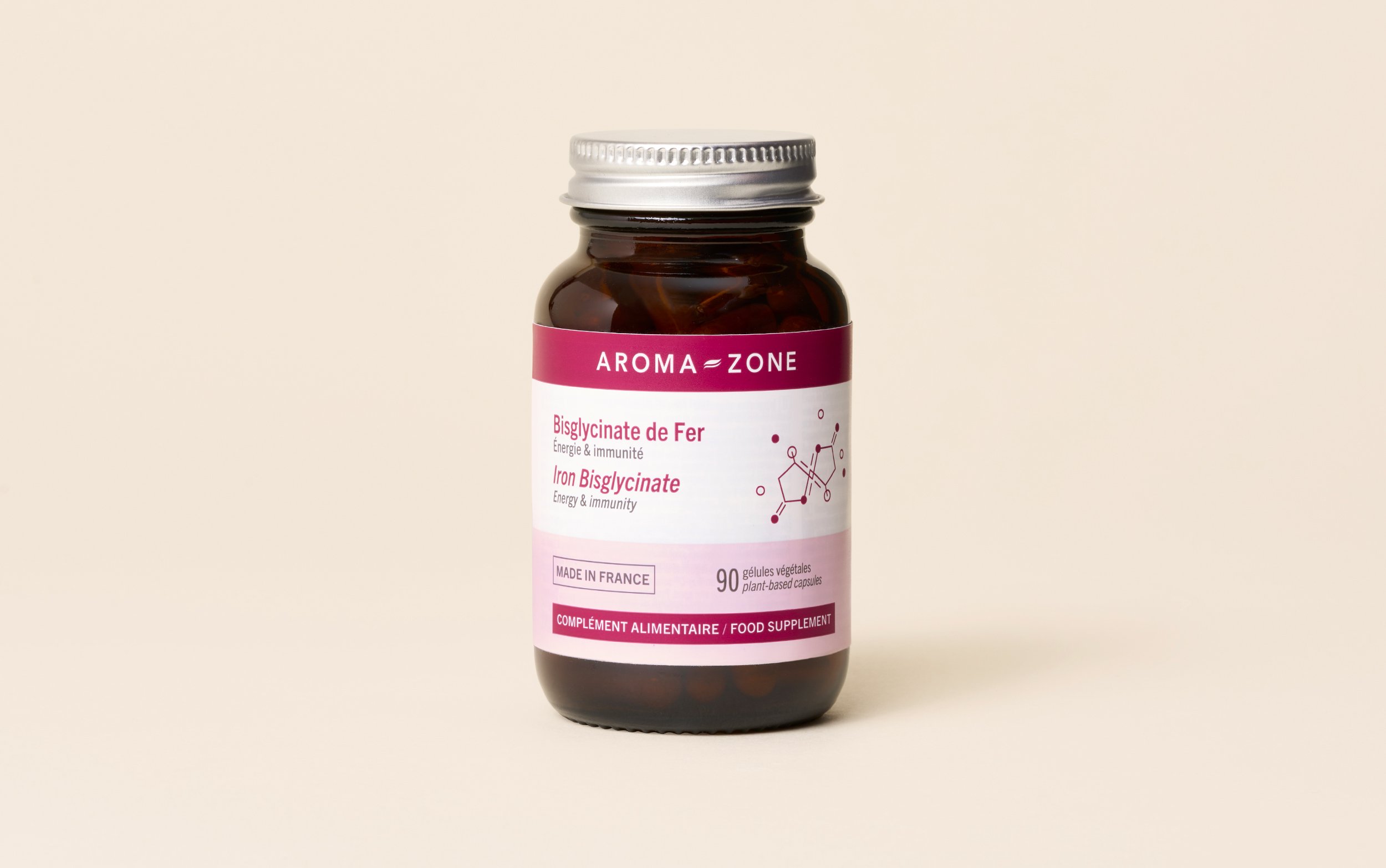 Complément Alimentaire Fer Premium Bisglycinate - Anti-fatigue, 30 Comprimés