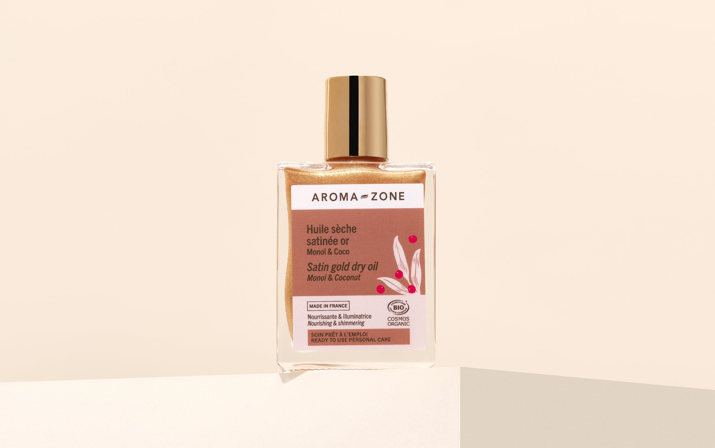 Huile sèche Satinée Or