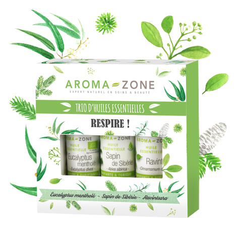 Essential oil Set - Trio of Essential oils - Breathe! - Aroma-Zone