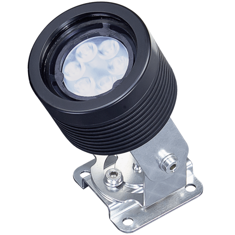LED Machine luminaire SPOTLED II surface-mounted, 25° optics for flat light