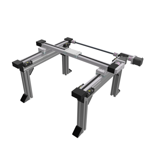 Base frame for igus flat and room gantries