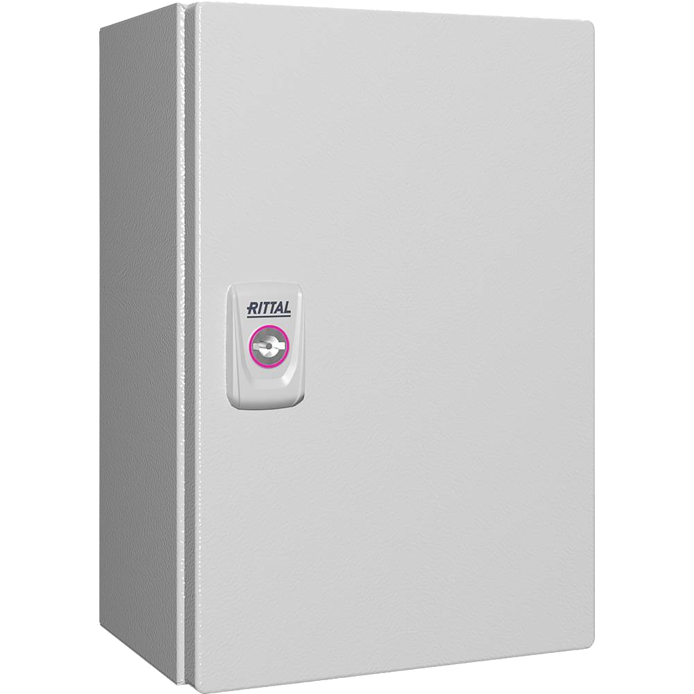 Small switch cabinet with door contacts
