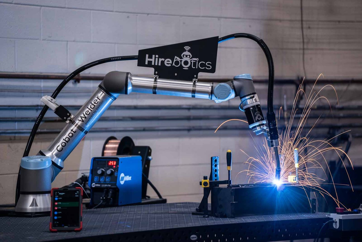 Hirebotics Cobot Welder powered by Beacon