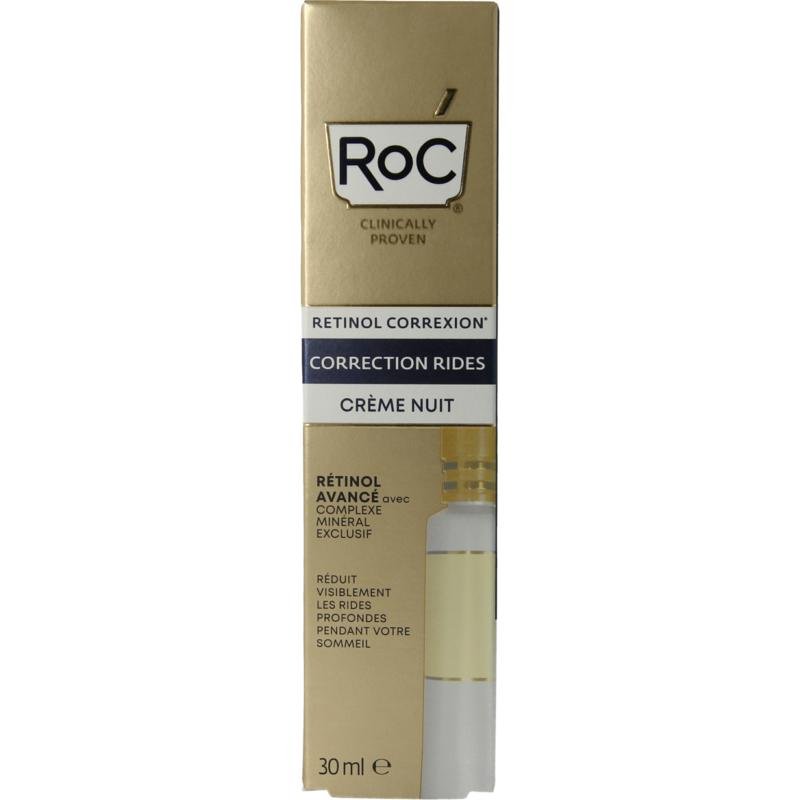 Crème de nuit anti-âge Roc Wrinkle Correct 30 ml