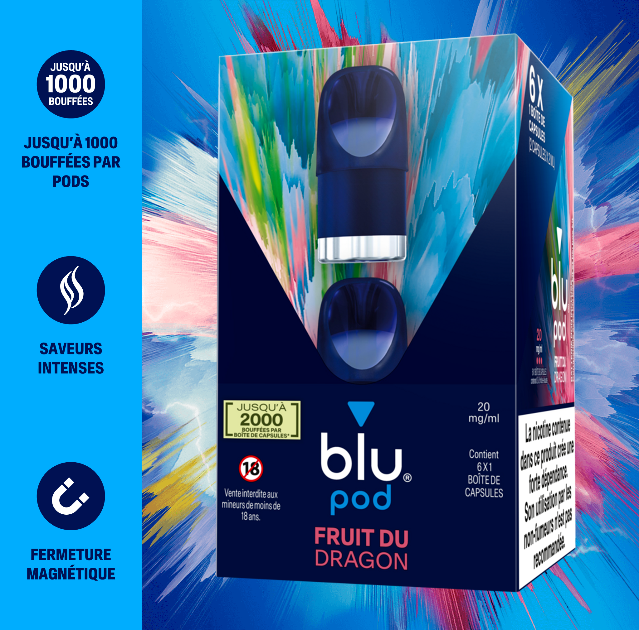 fruit du dragon bleu cigarette électronique Magasin cigarette électronique Montreuil main image 1