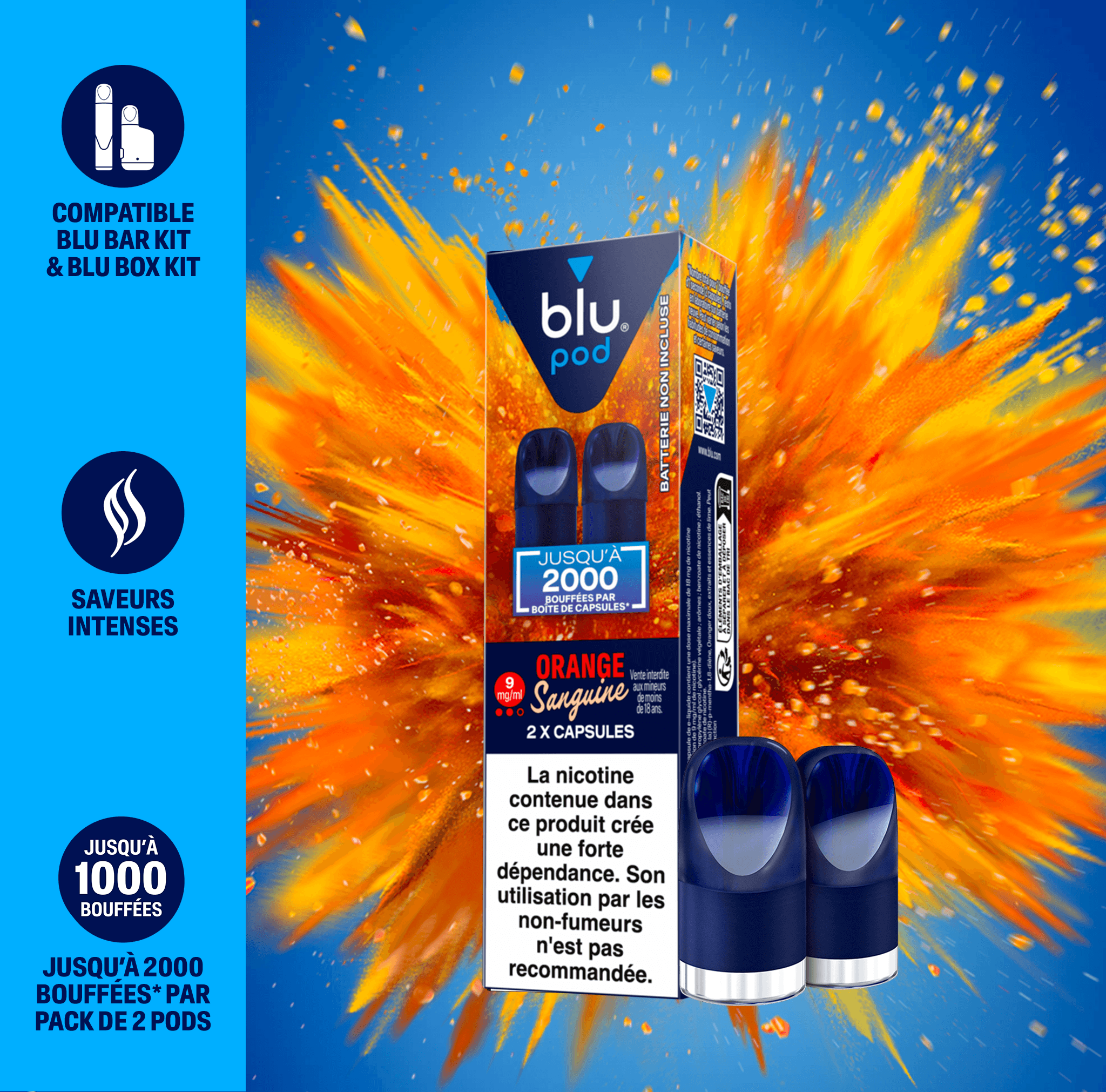 Recharges e-liquide Blu Pod