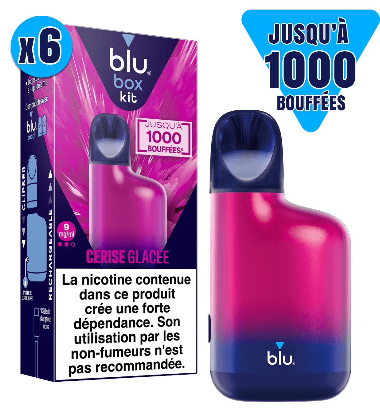 cigarette électronique blu prix E-cigarette rechargeable au design compact Blu Box