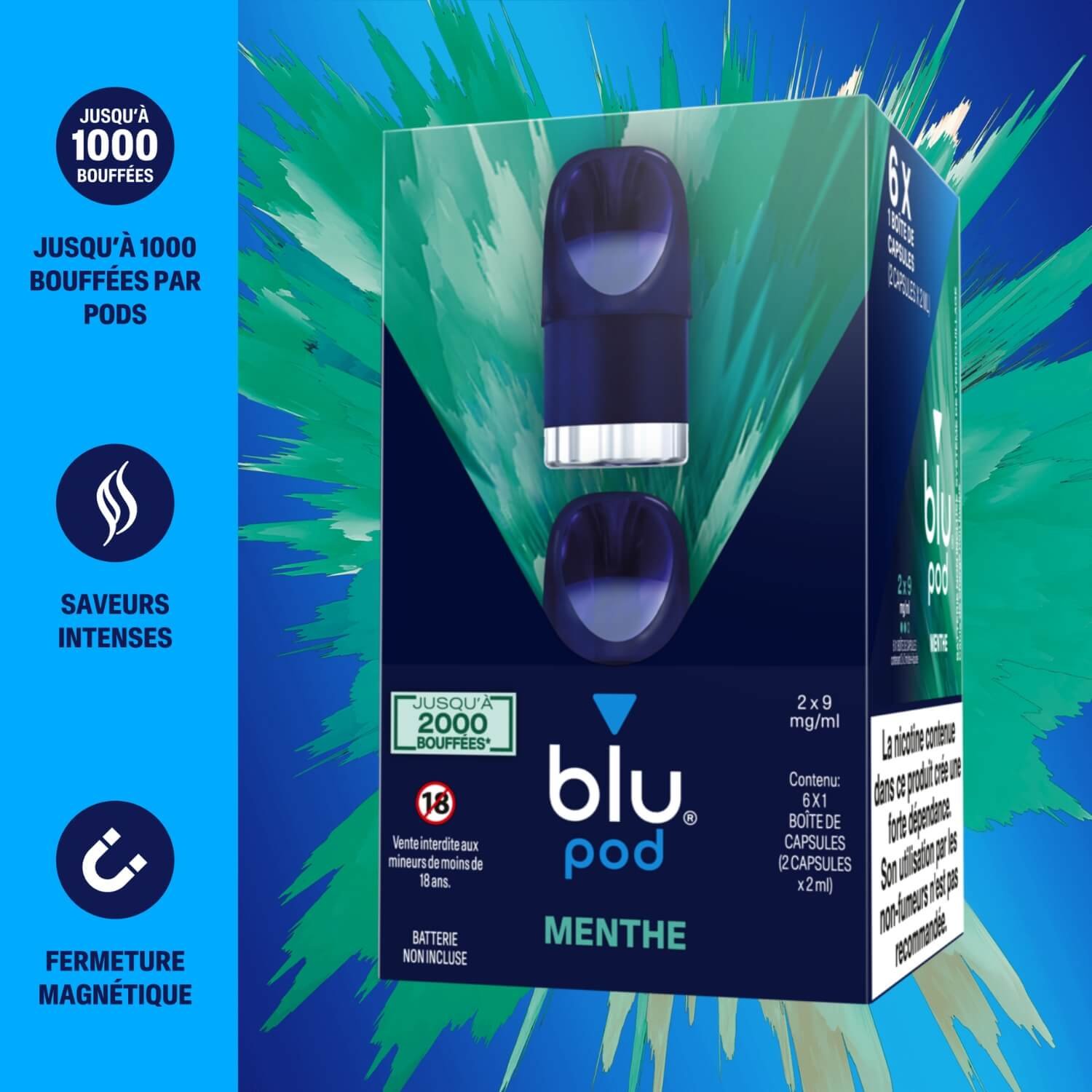 elfbar nachfüll pod läuft aus Puff Menthe Fraîche - RandM Tornado 9K