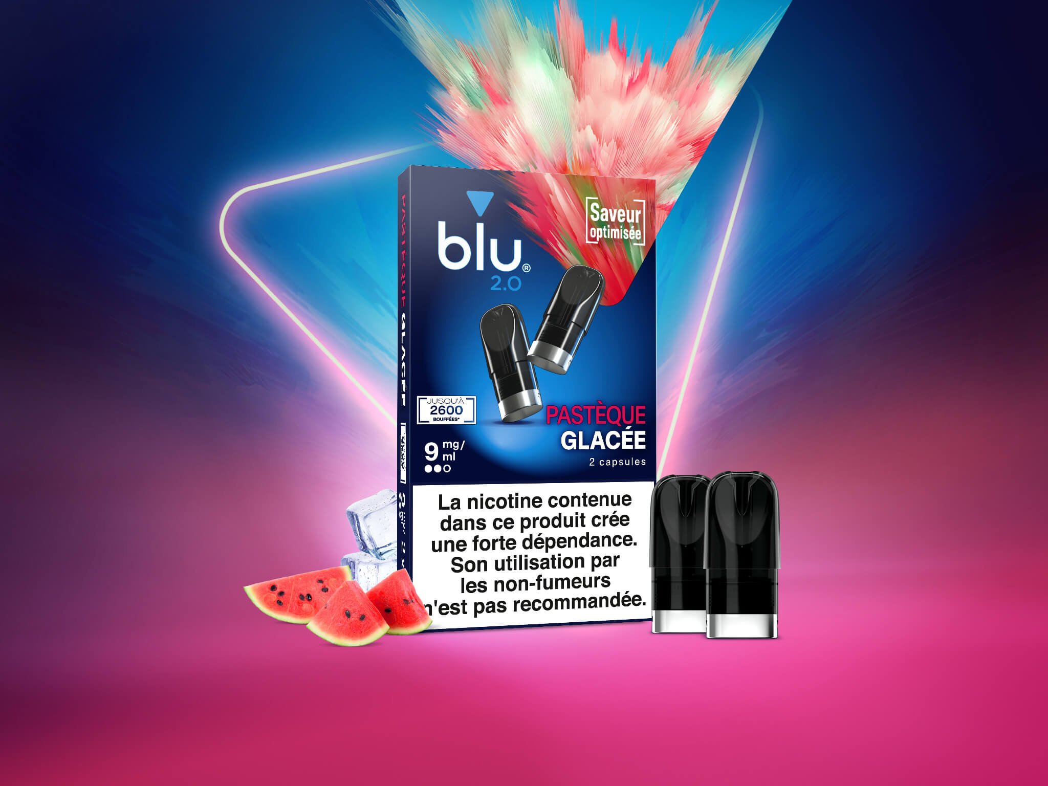 Pack de 2 pods Pastèque Glacée