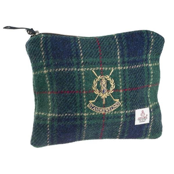 St Andrews Links Tartan Tweed Pouch