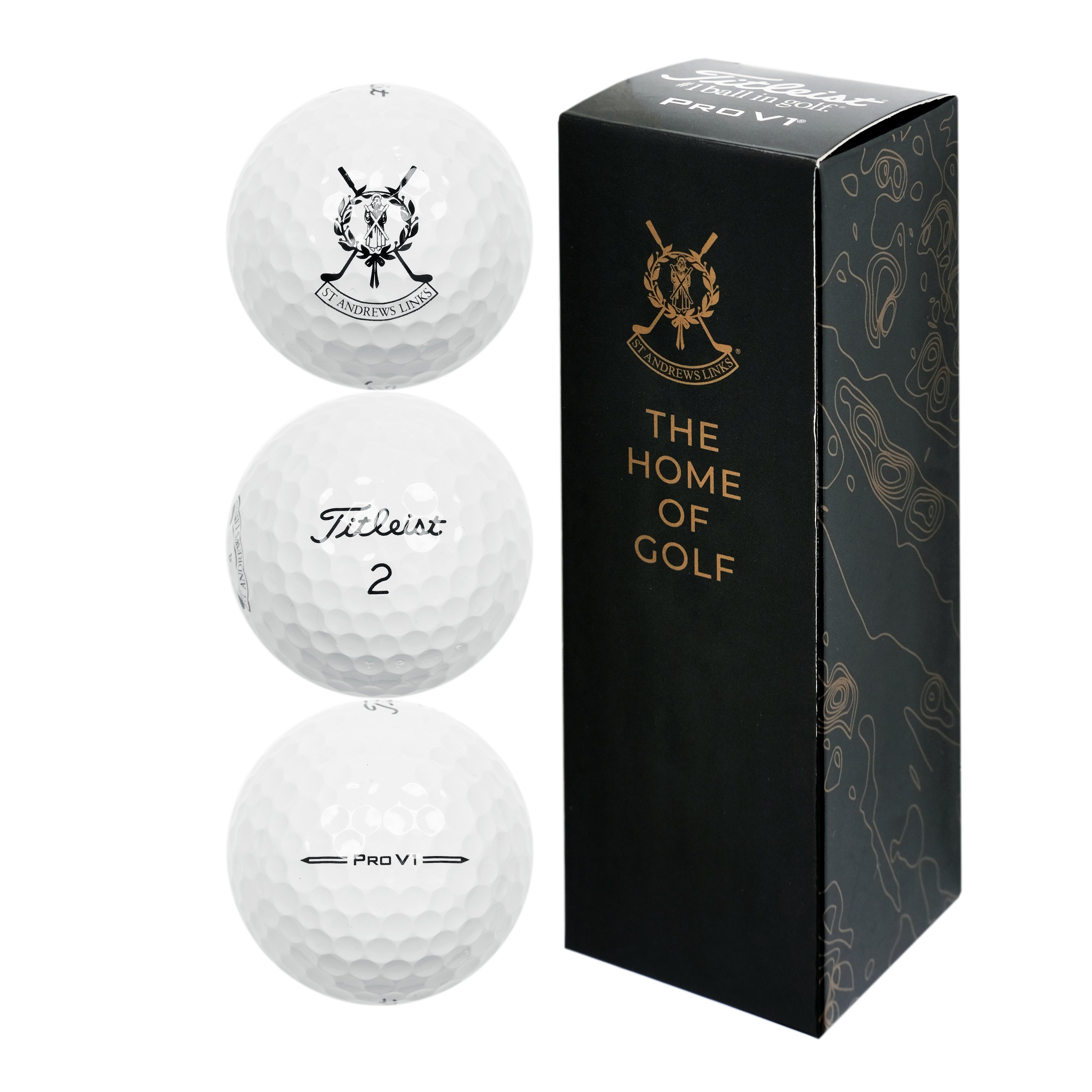 St Andrews Links Pro V1 3 Ball Sleeve