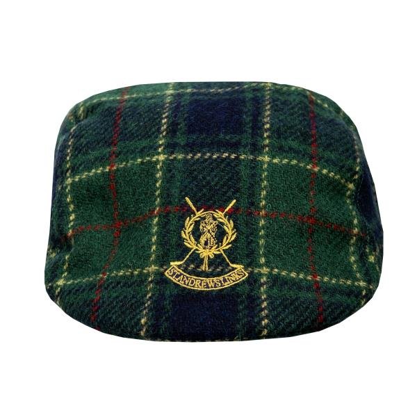 St Andrews Links Tartan Harris Tweed Cap