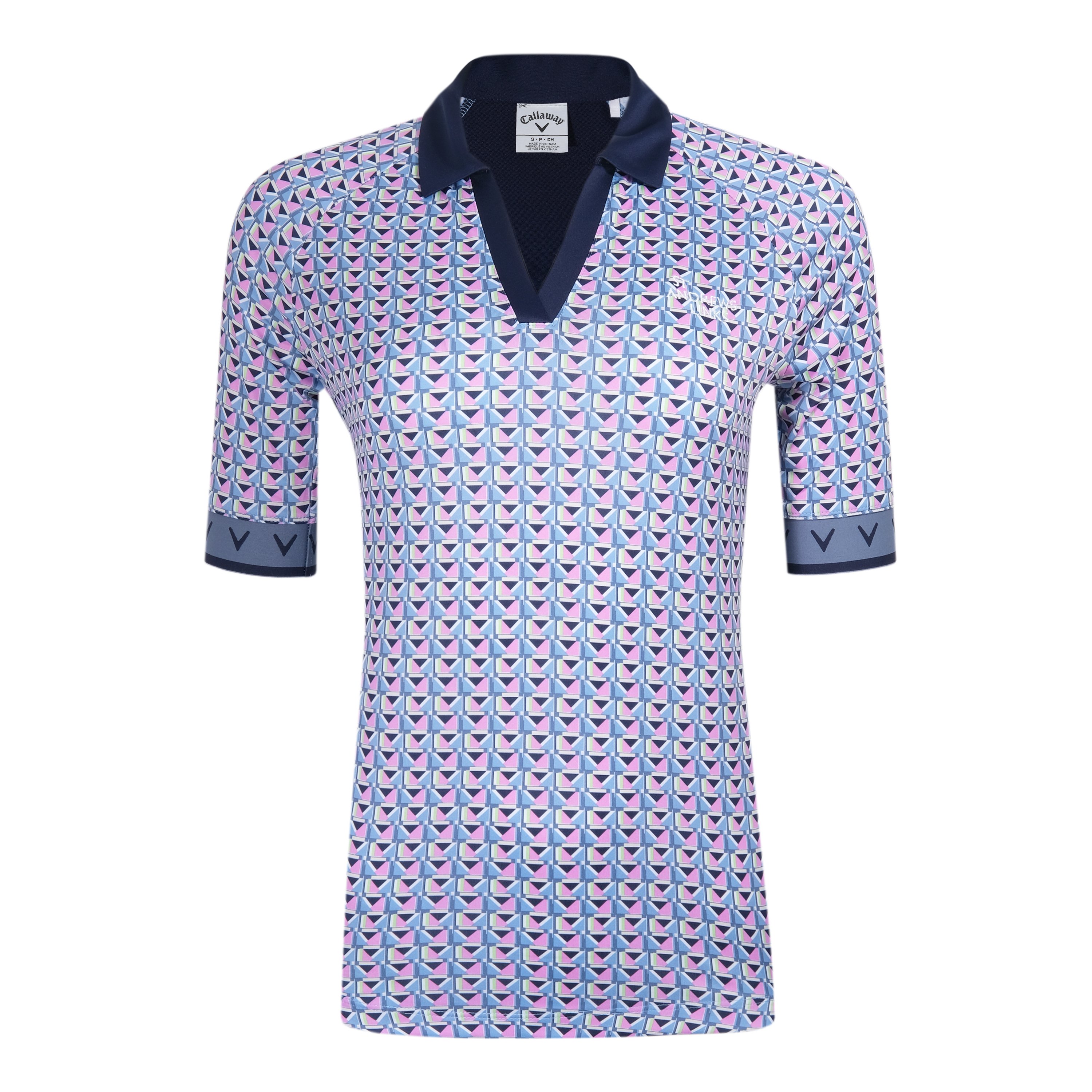 Callaway Geo 1/2 Sleeve Polo